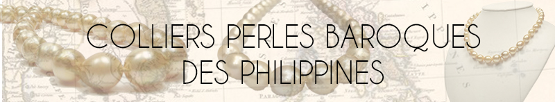 COLLIERS DE PERLES BAROQUES DES PHILIPPINES - CATALOGUES DE COLLIERS DE PERLES DORÉES